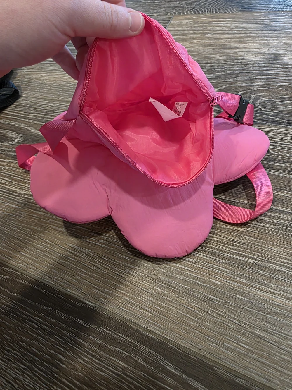 Kids Pink Flower Bag with Yellow Center